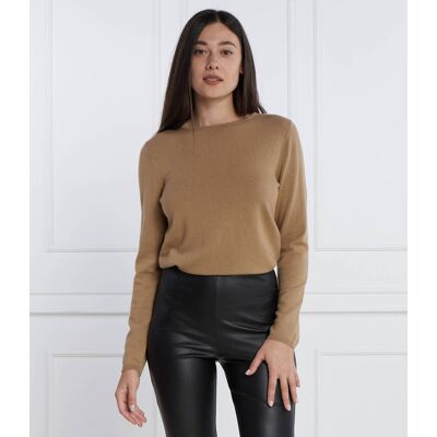Marc O' Polo Sweter Regular Fit z dodatkiem wełny beżowy XS Marc O' Polo Sweter Regular Fit z dodatkiem wełny beżowy XS