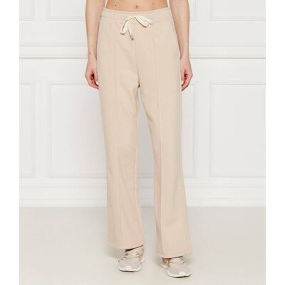 Weekend MaxMara Spodnie dresowe Folk flare fit beżowy M Weekend MaxMara Spodnie dresowe Folk flare fit beżowy M