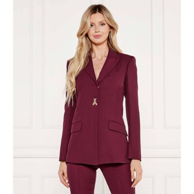 Patrizia Pepe Marynarka Slim Fit bordowy 42 Patrizia Pepe Marynarka Slim Fit bordowy 42