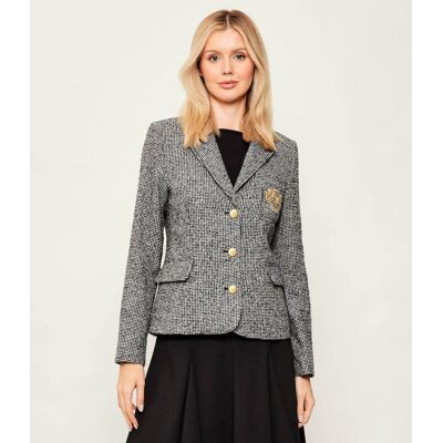 Tommy Hilfiger Wełniana marynarka Festive Slim Fit czarny 34 Tommy Hilfiger Wełniana marynarka Festive Slim Fit czarny 34