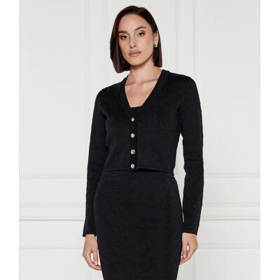 Pinko Kardigan SENSORIALE Regular Fit czarny S Pinko Kardigan SENSORIALE Regular Fit czarny S