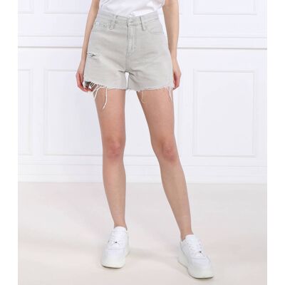 Calvin Klein Jeans Szorty MOM SHORT Mom Fit szary 29 Calvin Klein Jeans Szorty MOM SHORT Mom Fit szary 29