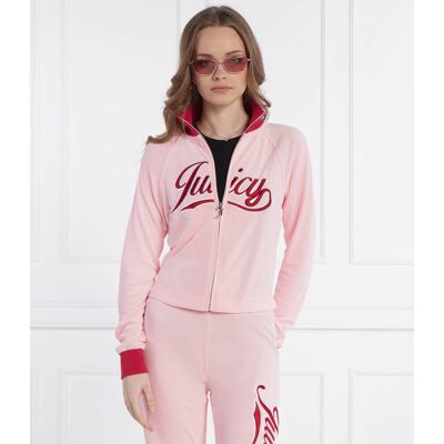 Juicy Couture Bluza LELU RETRO Regular Fit różowy XS Juicy Couture Bluza LELU RETRO Regular Fit różowy XS