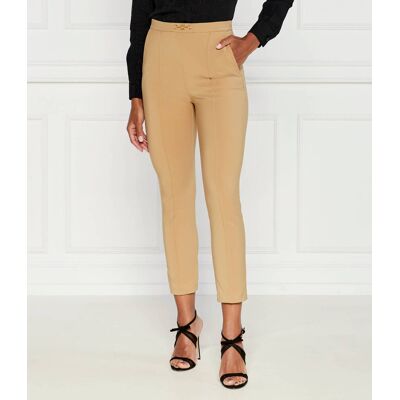 Elisabetta Franchi Spodnie Slim Fit high waist beżowy 42 Elisabetta Franchi Spodnie Slim Fit high waist beżowy 42