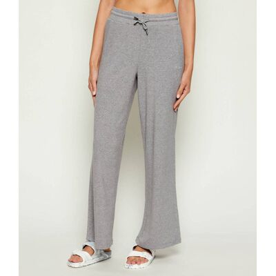 Karl Lagerfeld Spodnie dresowe Signature Lurex Loose fit szary L Karl Lagerfeld Spodnie dresowe Signature Lurex Loose fit szary L