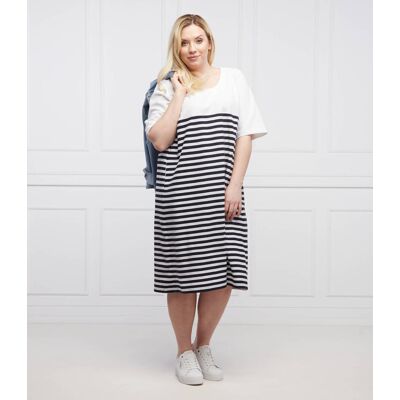Persona by Marina Rinaldi Sukienka ORTO Plus size biały 38/40 Persona by Marina Rinaldi Sukienka ORTO Plus size biały 38/40