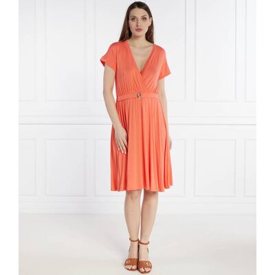 Liu Jo Beachwear Sukienka z paskiem koralowy L Liu Jo Beachwear Sukienka z paskiem koralowy L