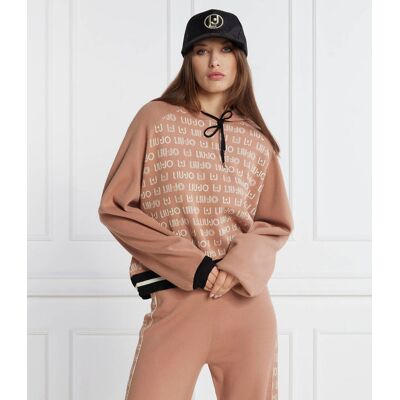Liu Jo Sport Bluza Relaxed fit beżowy L Liu Jo Sport Bluza Relaxed fit beżowy L