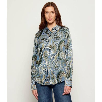 Guess Koszula CLARISSE Oversize fit niebieski XS Guess Koszula CLARISSE Oversize fit niebieski XS