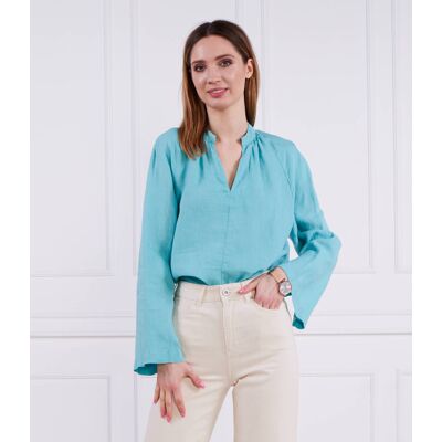 Marc O' Polo Lniana bluzka Oversize fit morski 34 Marc O' Polo Lniana bluzka Oversize fit morski 34