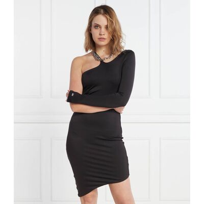 Tommy Jeans Sukienka LOGO TAPE BODYCON czarny M Tommy Jeans Sukienka LOGO TAPE BODYCON czarny M