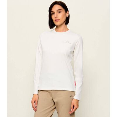 Aeronautica Militare Bluzka Regular Fit biały XS Aeronautica Militare Bluzka Regular Fit biały XS