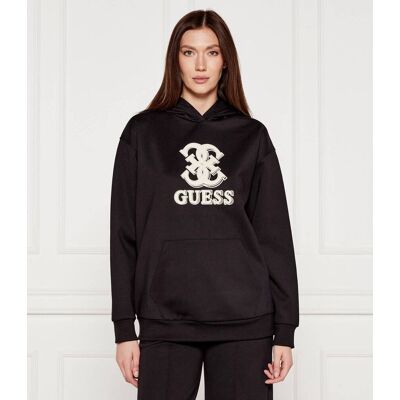 Guess ACTIVE Bluza CARMEN Relaxed fit czarny XL Guess ACTIVE Bluza CARMEN Relaxed fit czarny XL
