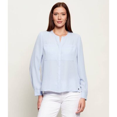 Marc Cain Koszula Relaxed fit błękitny 34 Marc Cain Koszula Relaxed fit błękitny 34
