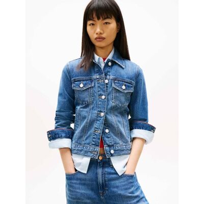 Tommy Jeans Jeansowa kurtka CLASSIC Regular Fit niebieski XL Tommy Jeans Jeansowa kurtka CLASSIC Regular Fit niebieski XL