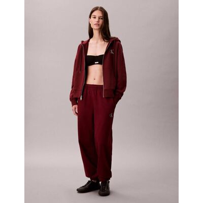 Calvin Klein Jeans Spodnie dresowe Regular Fit bordowy XS Calvin Klein Jeans Spodnie dresowe Regular Fit bordowy XS