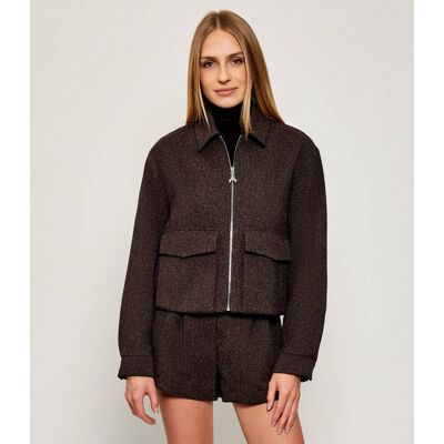 Patrizia Pepe Kurtka Loose fit brązowy 38 Patrizia Pepe Kurtka Loose fit brązowy 38