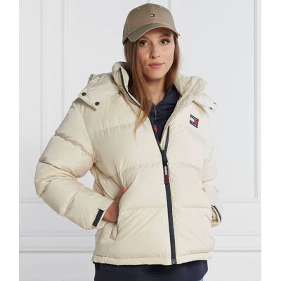 Tommy Jeans Puchowa kurtka Regular Fit ecru XL Tommy Jeans Puchowa kurtka Regular Fit ecru XL