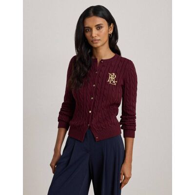 Polo Ralph Lauren LAUREN RALPH LAUREN Kardigan Regular Fit bordowy XL Polo Ralph Lauren LAUREN RALPH LAUREN Kardigan Regular Fit bordowy XL