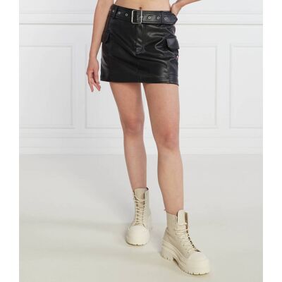 Tommy Jeans Spódnica TJW BUCKLE PLEATHER czarny L Tommy Jeans Spódnica TJW BUCKLE PLEATHER czarny L