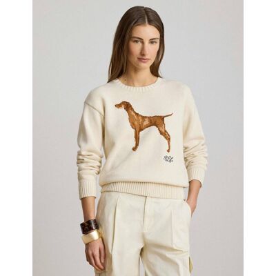 Polo Ralph Lauren LAUREN RALPH LAUREN Sweter Regular Fit kremowy L Polo Ralph Lauren LAUREN RALPH LAUREN Sweter Regular Fit kremowy L