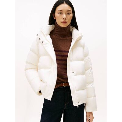 Tommy Hilfiger Puchowa kurtka Regular Fit ecru XL Tommy Hilfiger Puchowa kurtka Regular Fit ecru XL