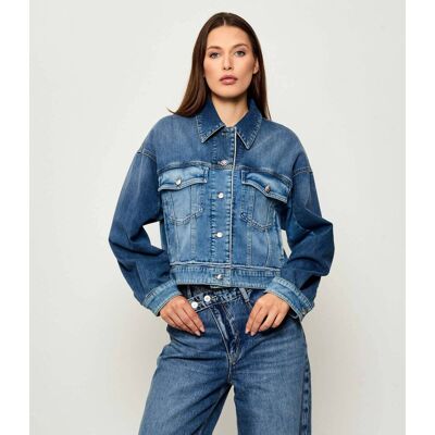 Marc Cain Kurtka jeansowa Loose fit niebieski 36 Marc Cain Kurtka jeansowa Loose fit niebieski 36