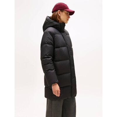 Tommy Hilfiger Puchowy płaszcz czarny XS Tommy Hilfiger Puchowy płaszcz czarny XS