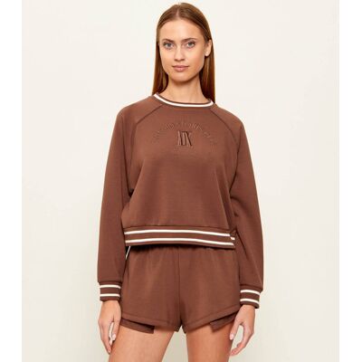 Giorgio Armani Exchange Bluza Regular Fit brązowy XS Giorgio Armani Exchange Bluza Regular Fit brązowy XS