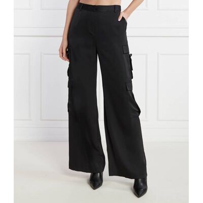 Karl Lagerfeld Spodnie cargo Loose fit czarny 38 Karl Lagerfeld Spodnie cargo Loose fit czarny 38