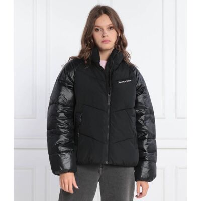 Tommy Jeans Kurtka TJW TONAL BLOCKING PUFFER Oversize fit czarny M Tommy Jeans Kurtka TJW TONAL BLOCKING PUFFER Oversize fit czarny M