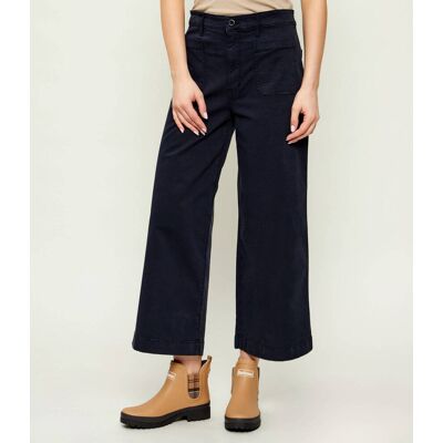 Polo Ralph Lauren LAUREN RALPH LAUREN Spodnie chino Relaxed fit high waist granatowy 29 Polo Ralph Lauren LAUREN RALPH LAUREN Spodnie chino Relaxed fit high waist granatowy 29