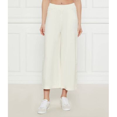 Twinset U&B; Spodnie Loose fit biały S Twinset U&B; Spodnie Loose fit biały S