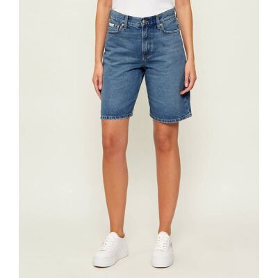 Calvin Klein Jeans Jeansowe szorty CAROLINE Relaxed fit mid rise niebieski 28 Calvin Klein Jeans Jeansowe szorty CAROLINE Relaxed fit mid rise niebieski 28