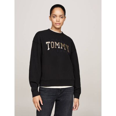 Tommy Jeans Bluza Loose fit czarny M Tommy Jeans Bluza Loose fit czarny M