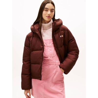 Tommy Jeans Kurtka Regular Fit bordowy XL Tommy Jeans Kurtka Regular Fit bordowy XL