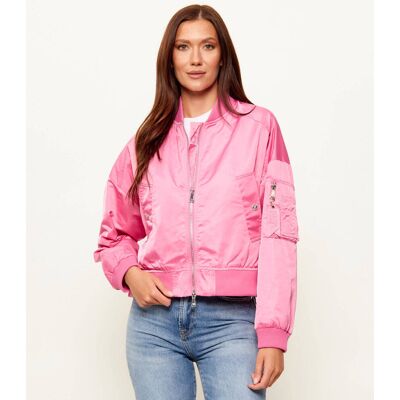 Joop! Jeans Kurtka bomber Olcay Relaxed fit różowy M Joop! Jeans Kurtka bomber Olcay Relaxed fit różowy M