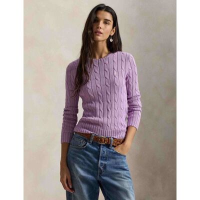 Polo Ralph Lauren Sweter JULIANNA Slim Fit fioletowy S Polo Ralph Lauren Sweter JULIANNA Slim Fit fioletowy S