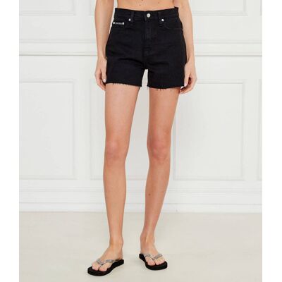 Calvin Klein Jeans Jeansowe szorty Mom Fit czarny 26 Calvin Klein Jeans Jeansowe szorty Mom Fit czarny 26