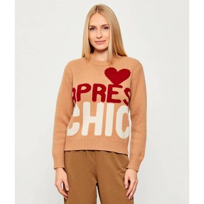 ST.Barth Wełniany sweter KYLA Regular Fit camel L ST.Barth Wełniany sweter KYLA Regular Fit camel L