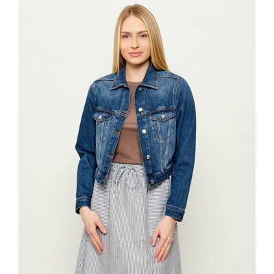 Joop! Jeans Jeansowa kurtka Imani Cropped Fit niebieski M Joop! Jeans Jeansowa kurtka Imani Cropped Fit niebieski M