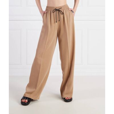 HUGO Spodnie Hasabella-1 10234127 01 Loose fit beżowy 34 HUGO Spodnie Hasabella-1 10234127 01 Loose fit beżowy 34