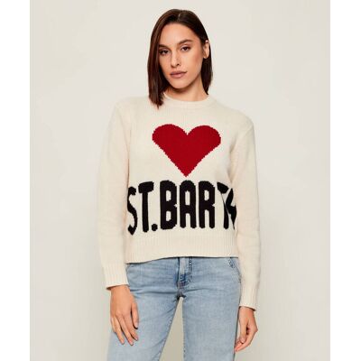 ST.Barth Wełniany sweter KYLA Regular Fit ecru S ST.Barth Wełniany sweter KYLA Regular Fit ecru S
