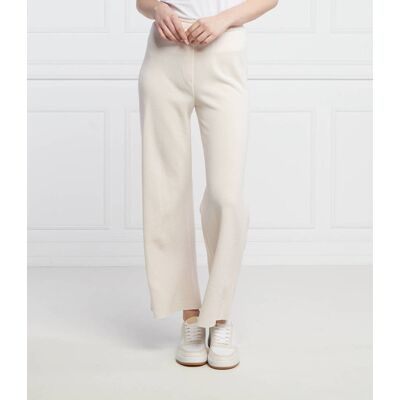 Marc Cain Wełniane spodnie Regular Fit pudrowy róż 38 Marc Cain Wełniane spodnie Regular Fit pudrowy róż 38