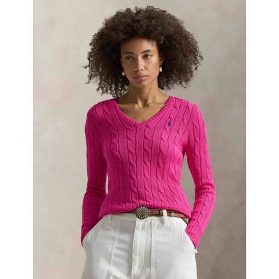 Polo Ralph Lauren Sweter Kimberly Slim Fit fuksja L Polo Ralph Lauren Sweter Kimberly Slim Fit fuksja L