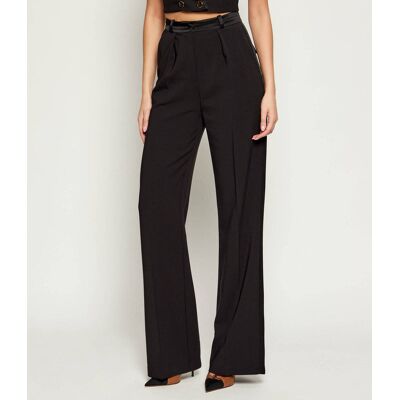 Elisabetta Franchi Spodnie Relaxed fit czarny 40 Elisabetta Franchi Spodnie Relaxed fit czarny 40