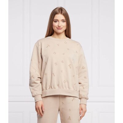 Trussardi Bluza Regular Fit beżowy XS Trussardi Bluza Regular Fit beżowy XS