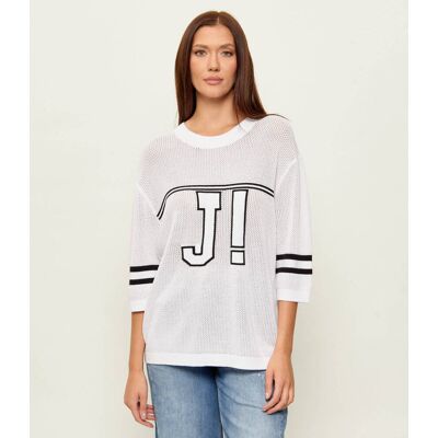 Joop! Jeans Sweter Kamias Regular Fit biały XL Joop! Jeans Sweter Kamias Regular Fit biały XL
