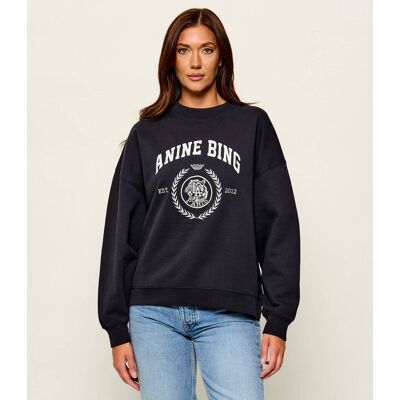 Anine Bing Bluza Miles Oversize fit czarny L Anine Bing Bluza Miles Oversize fit czarny L