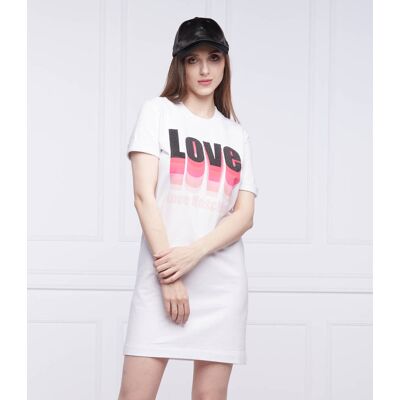 Love Moschino Sukienka biały 36 Love Moschino Sukienka biały 36